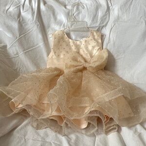 Charming Cream Kids Formal Dress